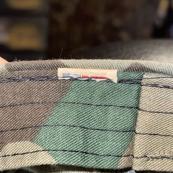 Vintage Seagram's Canadian Hunter Army Hat Camo Mellow Sipping Whiskey Cap M/L - Picture 7 of 10